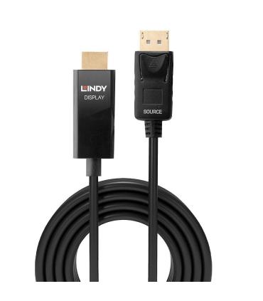 Lindy 40927 adaptador de cable de vídeo 3 m DisplayPort HDMI tipo A (Estándar) Negro