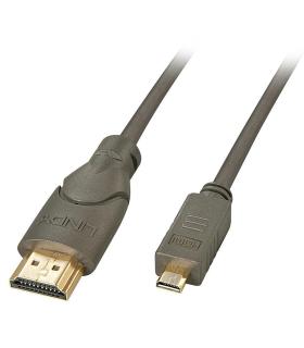 Lindy 41353 cable HDMI 2 m HDMI tipo A (Estándar) HDMI tipo D (Micro) Negro, Oro