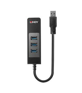 Lindy 43176 hub de interfaz USB 3.2 Gen 1 (3.1 Gen 1) Type-A 5000 Mbit s Negro