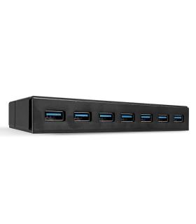 Lindy 43228 hub de interfaz USB 3.2 Gen 1 (3.1 Gen 1) Type-A 5000 Mbit s Negro