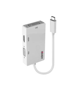 Lindy 43273 Adaptador gráfico USB 3840 x 2160 Pixeles Blanco