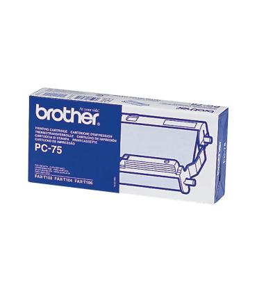 Brother PC-75 suministro para fax Cinta + cartucho de fax 144 páginas Negro 1 pieza(s)