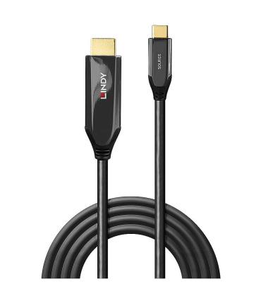 Lindy 43369 adaptador de cable de vídeo 3 m USB Tipo C HDMI tipo A (Estándar) Negro