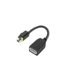 Lenovo 4X90Q93975 adaptador de cable de vídeo Mini DisplayPort DisplayPort Negro