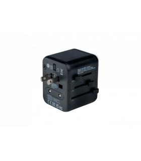 Verbatim 49543 adaptador de enchufe eléctrico Universal Negro