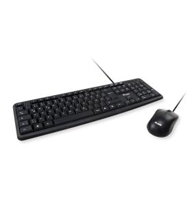 Equip 245201 teclado Ratón incluido Oficina USB QWERTY Español Negro