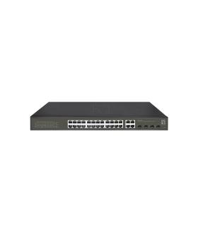 LevelOne GES-2128P switch Gestionado L2 Gigabit Ethernet (10 100 1000) Energía sobre Ethernet (PoE) Negro