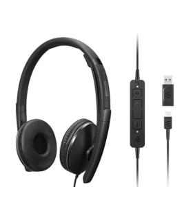 Lenovo 4XD1M45627 auricular y casco Auriculares Alámbrico Diadema USB Tipo C Negro