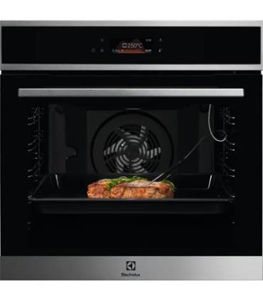 Horno Piroltico ELECTROLUX EOE8P39X SenseCook con 16 funciones Limpieza Piroltica 72L Negro, Inox Sonda Display Excite