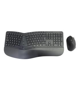 Conceptronic ORAZIO02ES teclado Ratón incluido Oficina RF inalámbrico QWERTY Español Negro