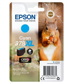 Epson Squirrel Singlepack Cyan 378XL Claria Photo HD Ink