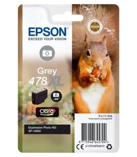 Epson Squirrel Singlepack Grey 478XL Claria Photo HD Ink