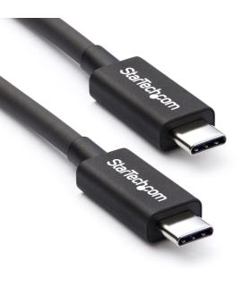 StarTech.com Cable Thunderbolt 3 Pasivo de 2m - 20Gbps - PD 100W - Vídeo 4K - Cable Thunderbolt - Certificado Thunderbolt -