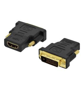 Ewent EC1371 cambiador de género para cable DVI-D 24+1 HDMI Negro