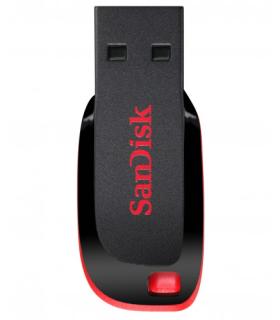 Sandisk Cruzer Blade unidad flash USB 128 GB USB tipo A 2.0 Negro, Rojo