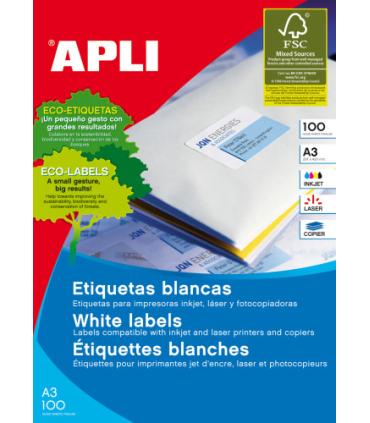 APLI 11352 etiqueta de impresora Blanco