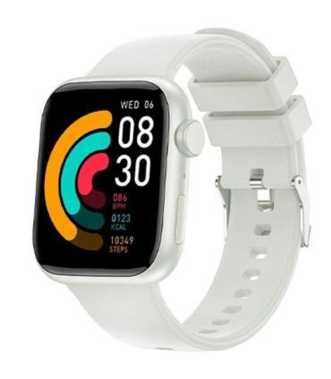 Smartwatch Forever IGo Watch 3 JW-500/ Notificaciones/ Frecuencia Cardaca/ Blanco