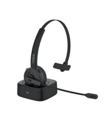 Auricular Diadema con Cable NILOX NXAUB001 No IPX Negro