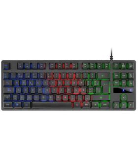 Teclado Mars Gaming Mk02 Black Tamao Compacto Tkl Switch Hibrido H-mech Iluminacion Frgb