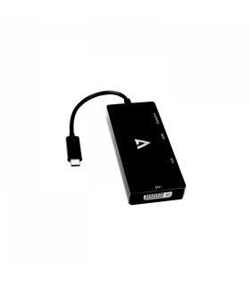 V7 V7UC-DPHDVGADVI-BLK Adaptador gráfico USB 3840 x 2160 Pixeles Negro