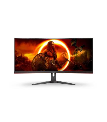 AOC G2 CU34G2XE BK LED display 86,4 cm (34") 3440 x 1440 Pixeles Wide Quad HD LCD Negro, Rojo