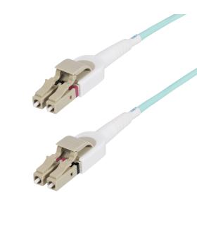 StarTech.com Cable de Fibra Óptica Multimodo Conmutable LC a LC (UPC) OM4 de 5m - 50 125µm - Redes de 100G - Low Insertion Loss