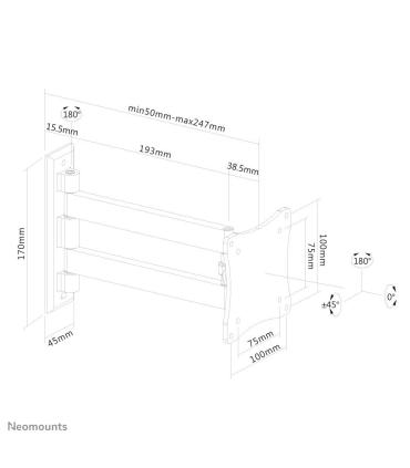 Neomounts soporte de pared para tv monitor