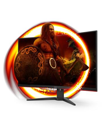 AOC G2 CQ32G2SE BK LED display 80 cm (31.5") 2560 x 1440 Pixeles 2K Ultra HD Negro, Rojo