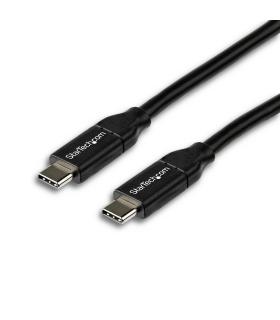 StarTech.com Cable de 2m USB-C a USB-C con capacidad para Entrega de Alimentación de 5A - USB TipoC - Cable de Carga USBC - USB