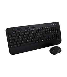 V7 CKW300ES Teclado Full-size con reposamuñecas QWERTY español (negro)