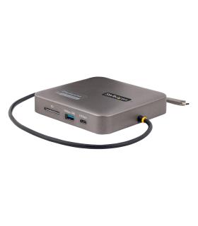 StarTech.com Adaptador Multipuertos USB C - HDMI Doble 4K 60Hz - Hub Ladrón USB 10Gbps de 2 Puertos USB-C USB-A - PD100W - GbE