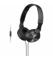 Auriculares Sony MDRZX310APB/ Con Micrfono/ Jack 3.5/ Negros