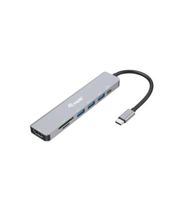 Equip 133494 base para portátil y replicador de puertos Alámbrico USB 3.2 Gen 1 (3.1 Gen 1) Type-C Plata