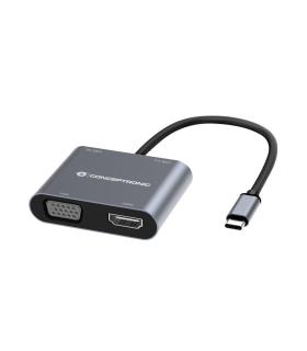 Conceptronic DONN16G Alámbrico USB 3.2 Gen 1 (3.1 Gen 1) Type-C Gris