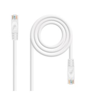 Nanocable Cable de red latiguillo RJ45 LSZH Cat.6A UTP AWG24, Blanco, 3.0m