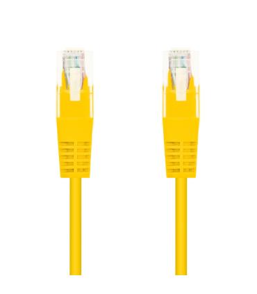 Nanocable Cable Red Latiguillo RJ45 CAT.6 UTP AWG24, Amarillo, 25 cm