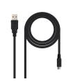 Nanocable CABLE USB 2.0, TIPO A/M-MICRO USB B/M, 0.8 M