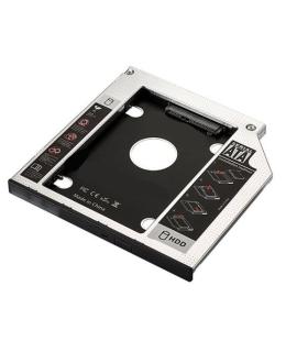 Ewent EW7003 funda para disco duro externo Acrilonitrilo butadieno estireno (ABS), Aluminio Negro, Blanco