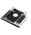 Ewent EW7003 funda para disco duro externo Acrilonitrilo butadieno estireno (ABS), Aluminio Negro, Blanco