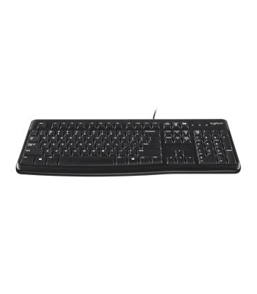 Logitech K120 Corded Keyboard teclado Universal USB AZERTY Francés Negro