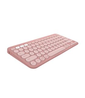 Logitech Pebble Keys 2 K380s teclado Universal RF Wireless + Bluetooth QWERTY Español Rosa