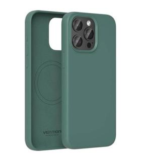 Funda Silicona con Magsafe Vention KUFG0-20/ Compatible con iPhone 15 Plus/ Verde Ciprs