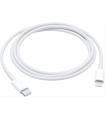 CABLE APPLE USB-C MACHO A  LIGHTNING MACHO 1M BLANCO