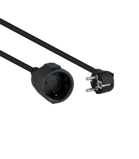 Nanocable Cable de Alimentación Alargador, Negro, 3 m