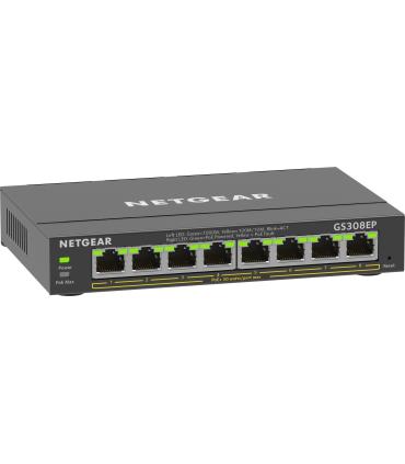 NETGEAR 8-Port Gigabit Ethernet PoE+ Plus Switch (GS308EP) Gestionado L2 L3 Gigabit Ethernet (10 100 1000) Energía sobre