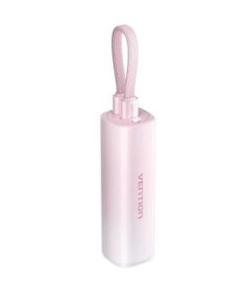 Powerbank 5000mAh Vention FHWR0/ 20W/ Wireless/ Rosa