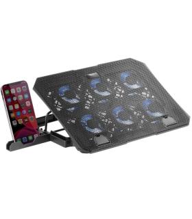 Soporte Refrigerante Mars Gaming MNBC23 para Porttiles hasta 16\'/ Iluminacin LED