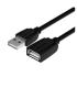 Cable Alargador USB 2.0 Vention VAS-A44-B300/ USB Macho - USB Hembra/ 480Mbps/ 3m/ Negro