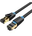 Cable De Red RJ45 SFTP Vention IKABL Cat.8/ 10m/ Negro