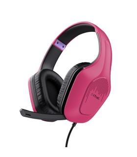 Trust GXT 415P Zirox Auriculares Alámbrico Diadema Juego Rosa